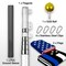 G128 Combo Pack: 20 Ft Telescoping Aluminum Flagpole (Silver) & American and Thin Blue Line Flags 3x5 Ft, Both StormFlyer Series Embroidered 220GSM Spun Polyester | Pole with Flags Included